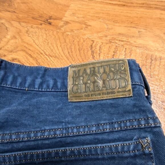 Vintage Marithe Francois Girbaud Denim Shorts Frayed Hem Blue 90s Womens 29 - Picture 5 of 10